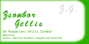 zsombor gellis business card